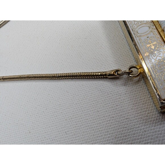 Vintage 50s 60s Beaded Embroidered Purse  Kiss Lock Clasp Metal Frame Handmade - Picture 4 of 11